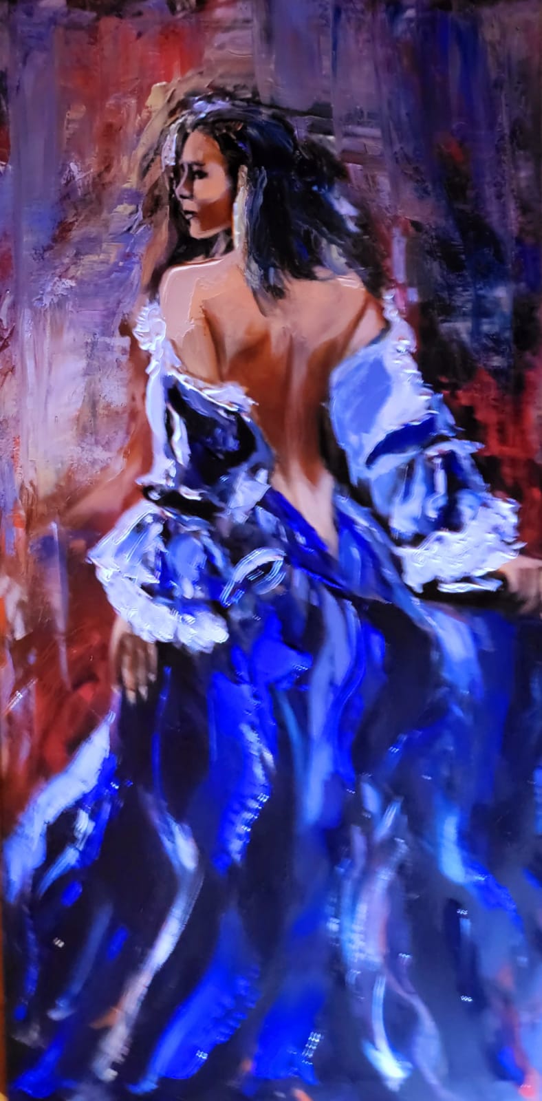 ArteDiAlina.com painting: Over my Shoulder 2